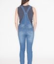 Distressed Denim Overalls by Love Tree