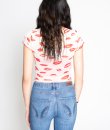 Mesh Lips Crop Top by Blue Blush
