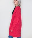 Popcorn Knit Long Cardigan by Net 153