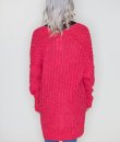 Popcorn Knit Long Cardigan by Net 153