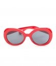 Red Retro Round Frame Sunglasses by Ocean and Land
