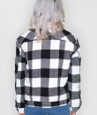 Faux Fur Plaid Jacket by Love Tree