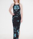Tie Dye Side Slit Maxi Dress by Bear Dance