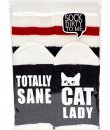 Totally Sane Cat Lady Socks by Sock Dirty To Me