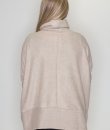 Brushed Knit Drawstring Cowl Top by Cherish