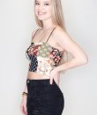 Floral Patchwork Top by Bear Dance