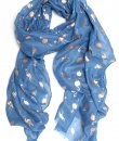 Navy Flamingo Scarf by Love of Fashion