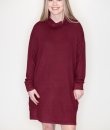 Turtle Neck Brushed Intermingle Knit Dress by Cherish