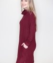 Turtle Neck Brushed Intermingle Knit Dress by Cherish