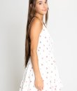 Cherry Print Tiered Mini Dress by HYFVE
