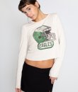 Philadelphia Eagles Helmet Crop Thermal Top by Junk Food