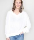 V-Neck Waffle Knit Top by La Miel