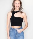 Cut Out Crop Top by Timing