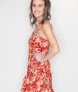 Floral Surplice Dress by Timing