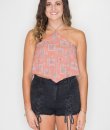 Paisley Print Halter Top by Wild Honey