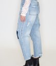 Slouch Patched Jeans by Insane Gene