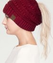 Messy Bun Beanie Tail by C.C.