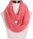 Pink Floral Print Infinity Scarf by Papillon