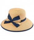 Ribbon Bow Straw Hat by C.C.