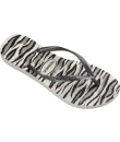 zebra print sandals flat