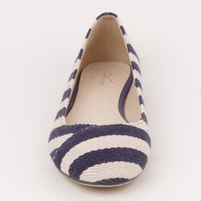 Ahoy Striped Nautical Flats by Wanted Shoes