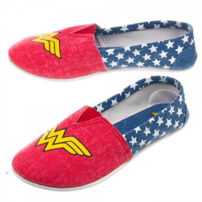 DC Comics Wonder Woman Slip On Shoes by Bioworld